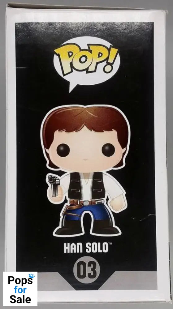 #03 Han Solo (Vault Edition) - Star Wars - Box Damaged Funko POP - PopsforSale.co.uk