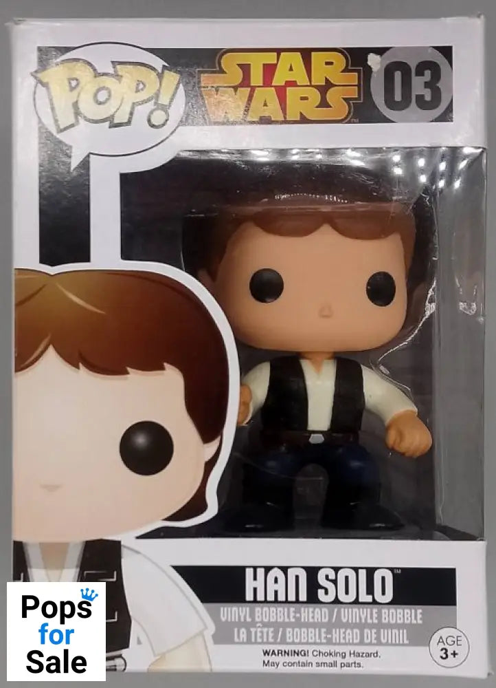 #03 Han Solo (Vault Edition) - Star Wars - Box Damaged Funko POP - PopsforSale.co.uk