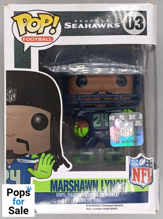03 Marshawn Lynch - NFL Seattle Seahawks - Funko POP - Box Damaged