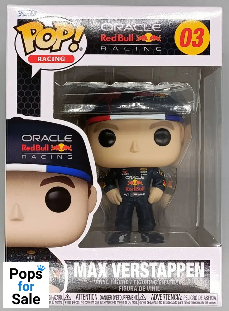 03 Max Verstappen - Oracle Red Bull Racing Funko POP - Brand New