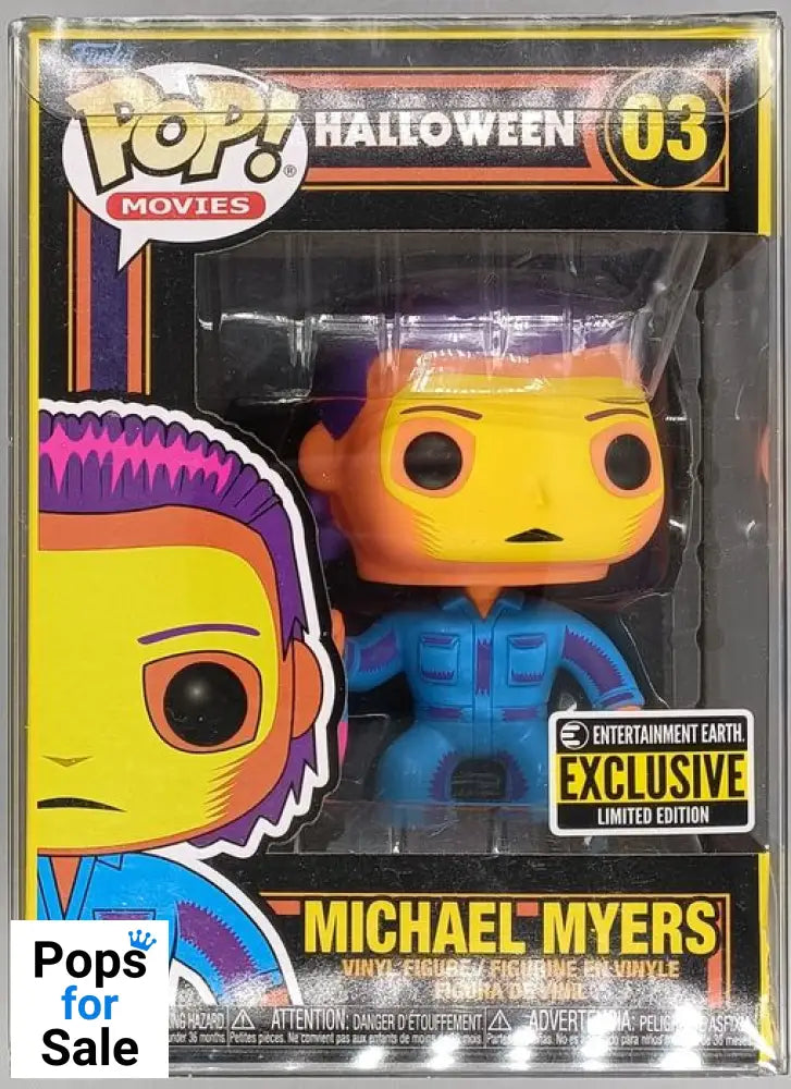 #03 Michael Myers - Blacklight - Halloween - Horror Funko POP - PopsforSale.co.uk