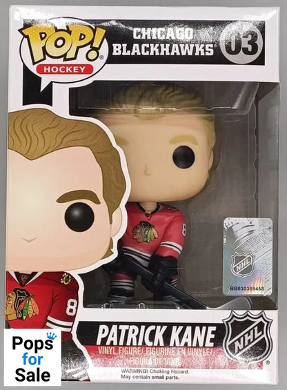 #03 Patrick Kane - NHL Chicago Blackhawks - Box Damaged Funko POP - PopsforSale.co.uk