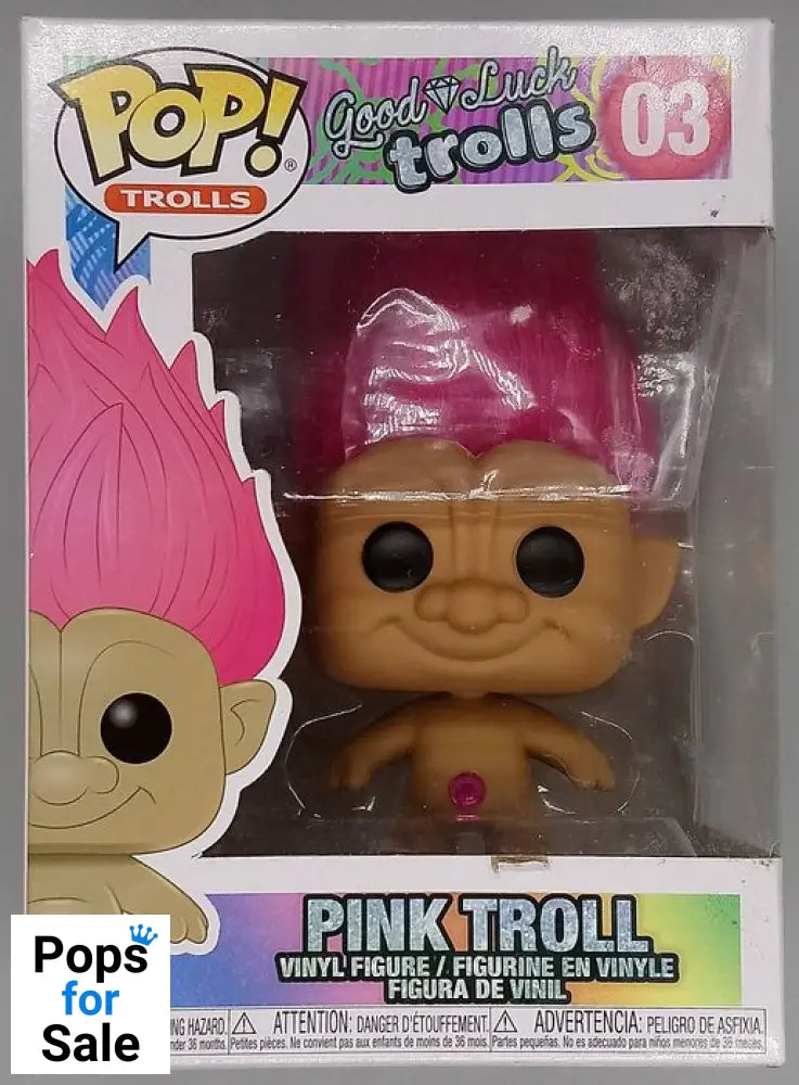 #03 Pink Troll - Trolls - Box Damaged Funko POP