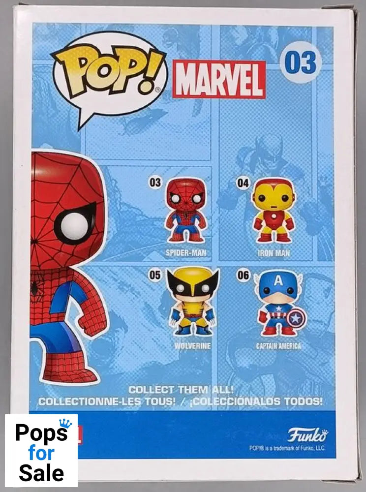 #03 Spider-Man - Marvel Funko POP - PopsforSale.co.uk