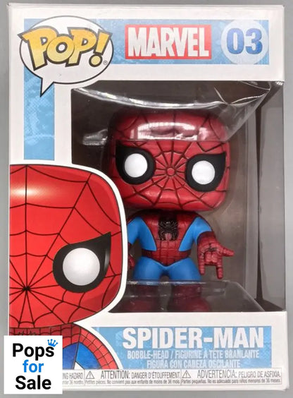 #03 Spider-Man - Marvel Funko POP - PopsforSale.co.uk