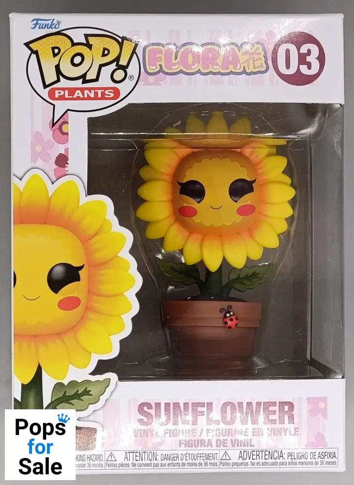 03 Sunflower - Flora - Funko POP - Box Damaged