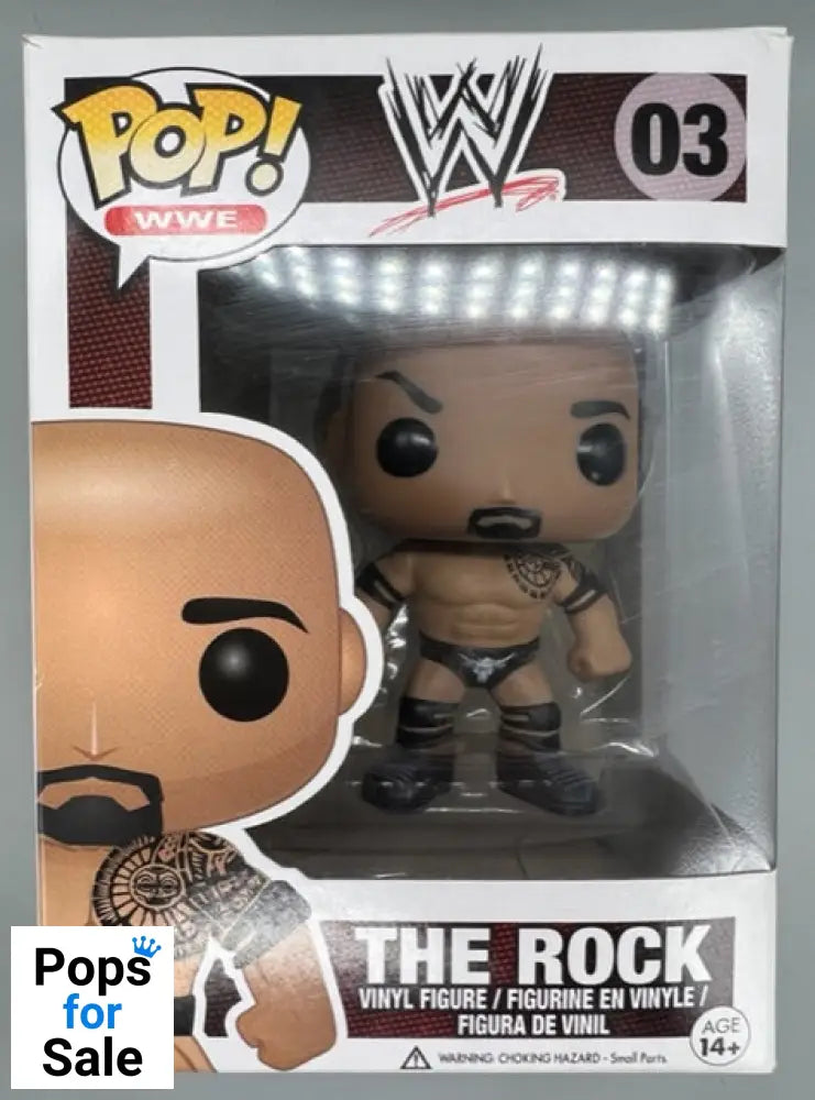 03 The Rock - WWE - Funko POP - Box Damaged