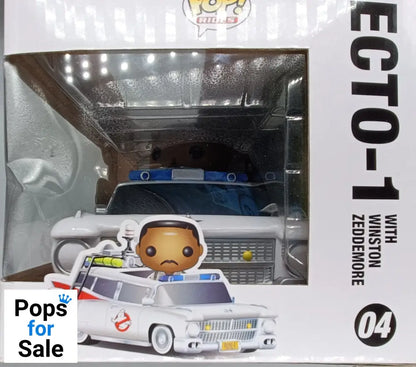 #04 Ecto-1 (with Winston Zeddemore) Rides Ghostbuster Box Damaged Funko POP - PopsforSale.co.uk