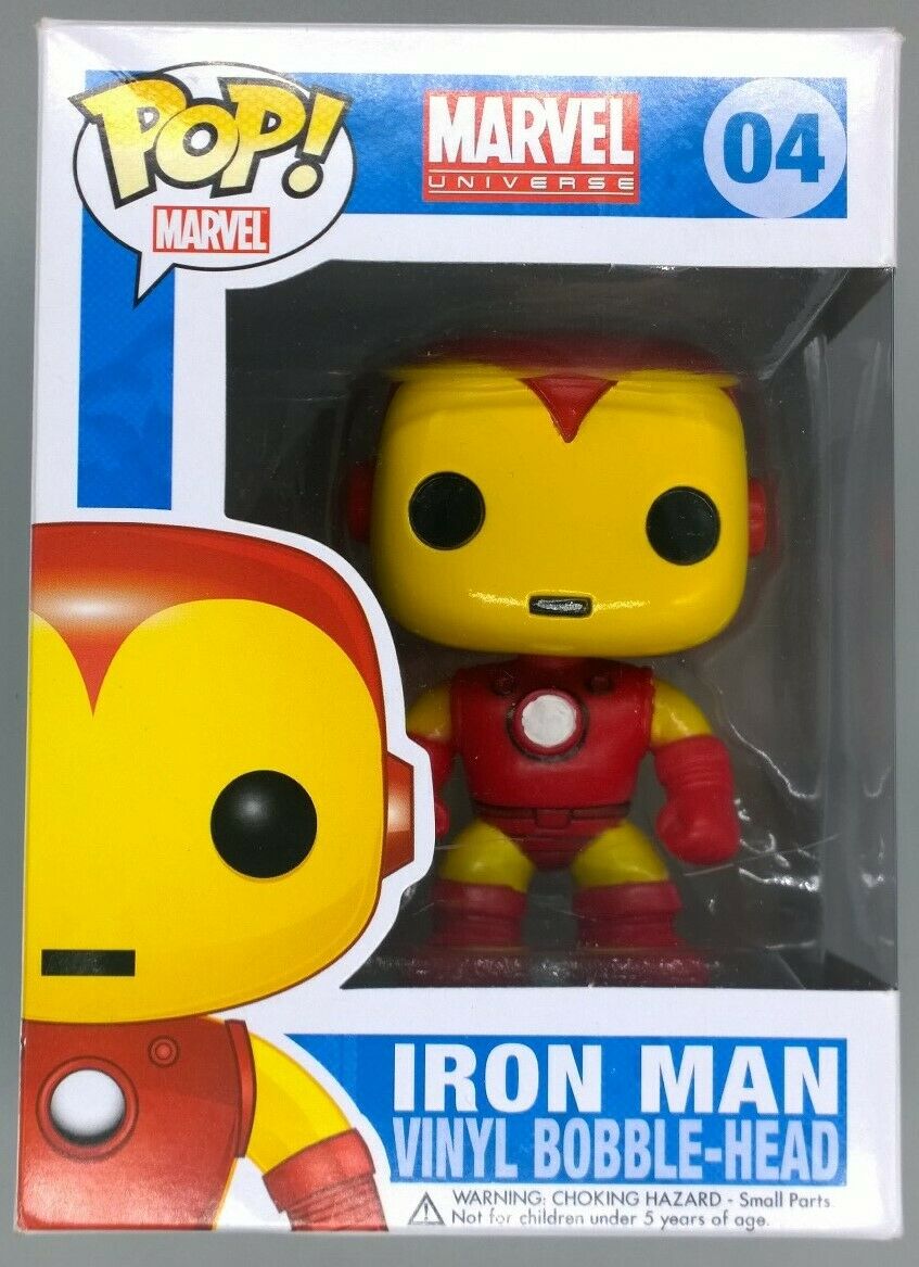 #04 Iron Man - Marvel - Box Damaged Funko POP - PopsforSale.co.uk