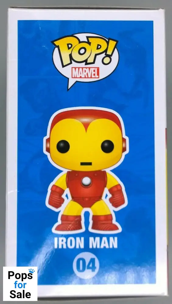 #04 Iron Man - Marvel - Box Damaged Funko POP - PopsforSale.co.uk