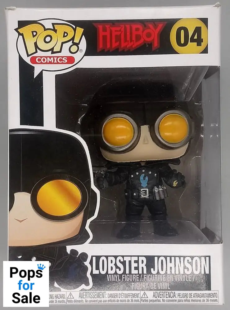 04 Lobster Johnson - Comics Hellboy - Funko POP - Box Damaged