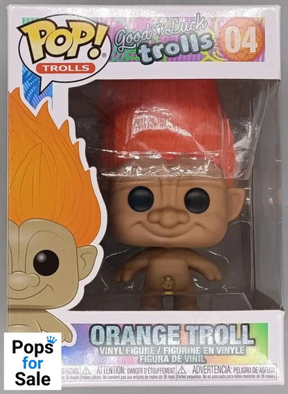 #04 Orange Troll - Trolls - Box Damaged Funko POP