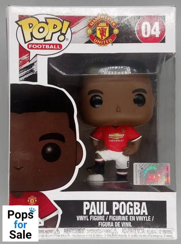 #04 Paul Pogba - Football - Manchester United - Box Damaged Funko POP - PopsforSale.co.uk