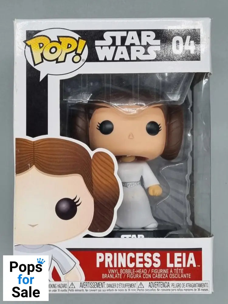 #04 Princess Leia - Star Wars - Box Damaged Funko POP