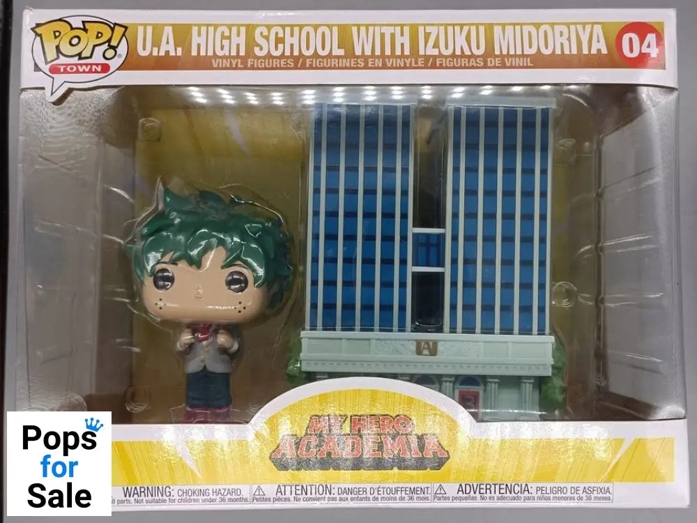 #04 U.A. High School with Izuku Midoriya - Town My Hero Academia Damaged Box Funko POP - PopsforSale.co.uk