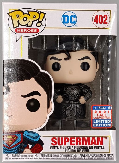 402 Superman (Black) Metallic - DC - 2021 Con Limited Edition Funko POP
