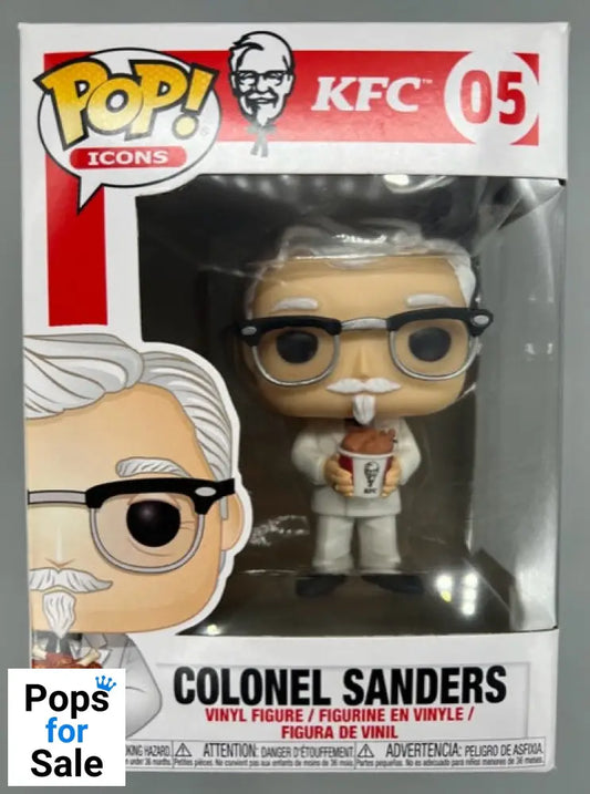 05 Colonel Sanders - Icons - KFC - Funko POP - Box Damaged