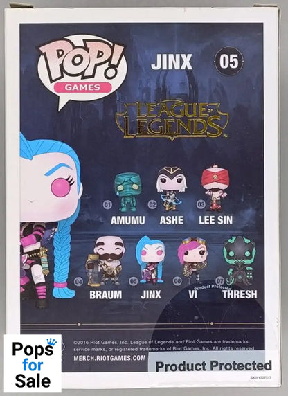 #05 Jinx - League of Legends - Box Damaged Funko POP - PopsforSale.co.uk