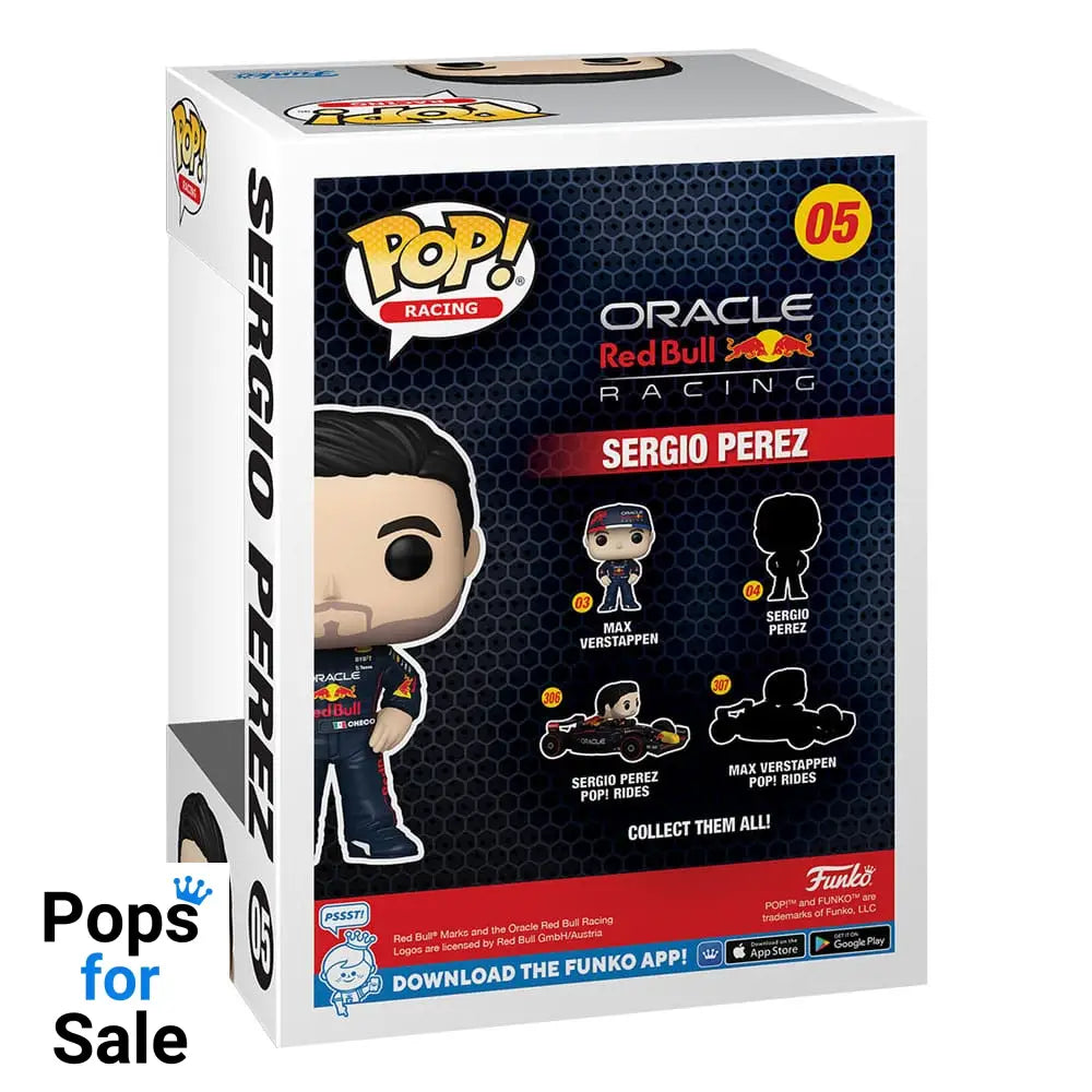 05 Sergio Perez w/helmet - Formula 1 Oracle Red Bull Racing Funko POP - Brand New