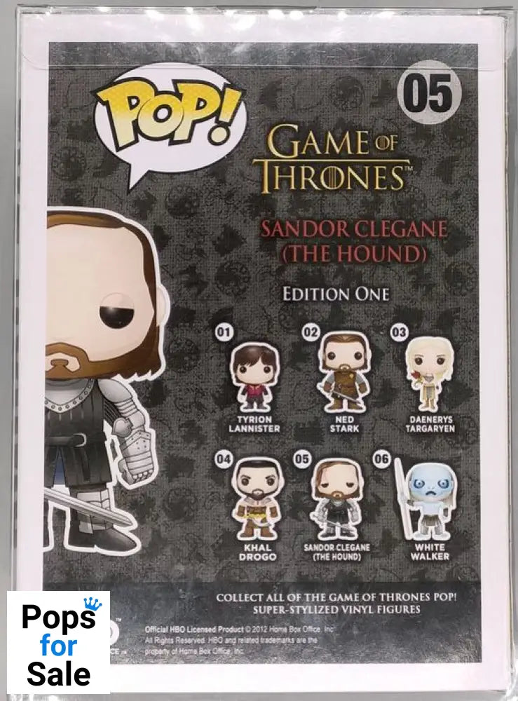 #05 The Hound - Game of Thrones Funko POP