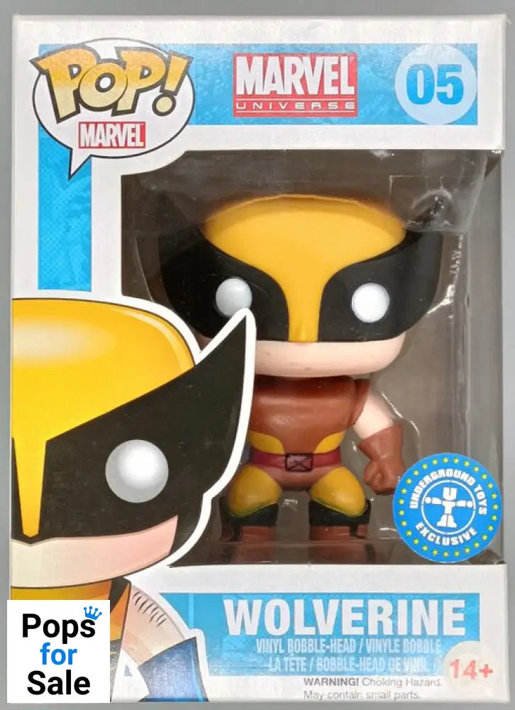 #05 Wolverine (Brown) - Marvel - Exclusive Funko POP - PopsforSale.co.uk