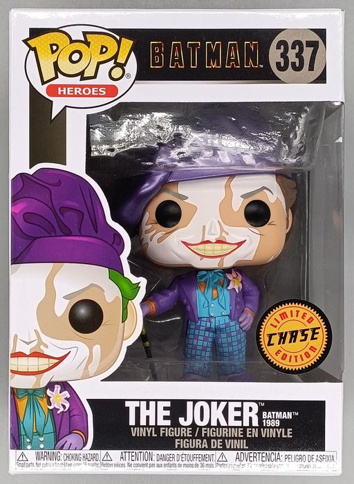 #337 The Joker (w/ Beret) Metallic Chase Edition DC - Box Damaged Funko POP
