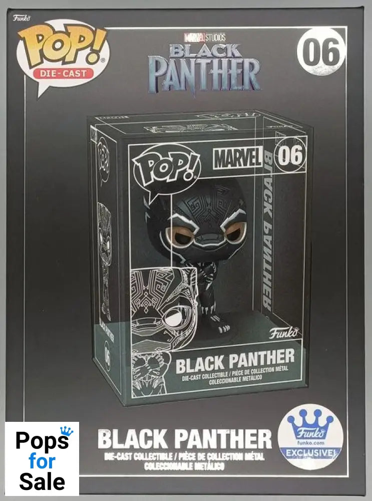 06 Black Panther Die-Cast Marvel Funko POP