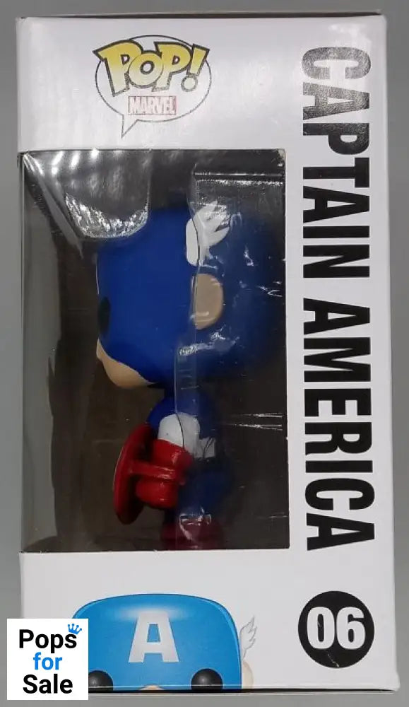 #06 Captain America - Marvel - Box Damaged Funko POP - PopsforSale.co.uk