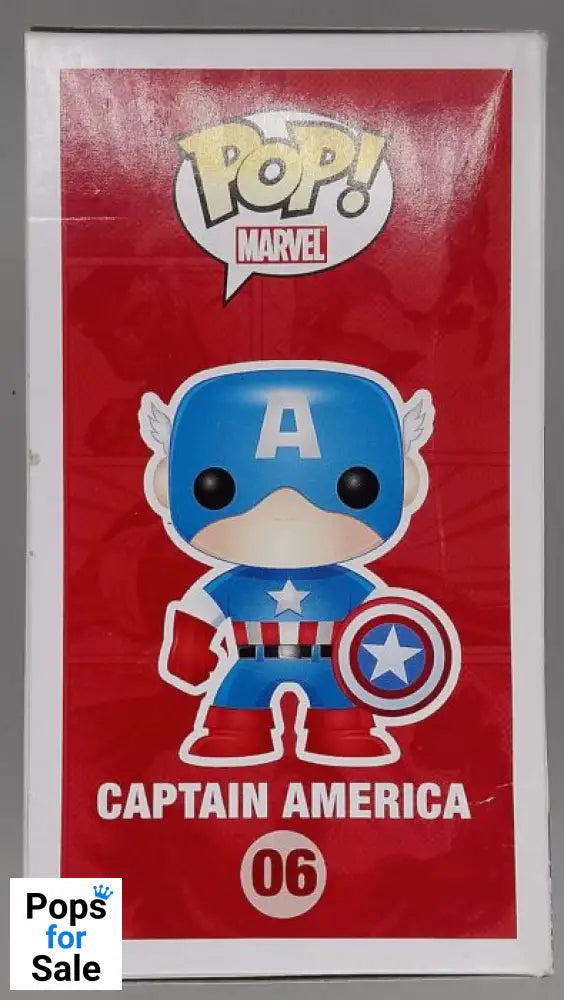 #06 Captain America - Marvel - Box Damaged Funko POP