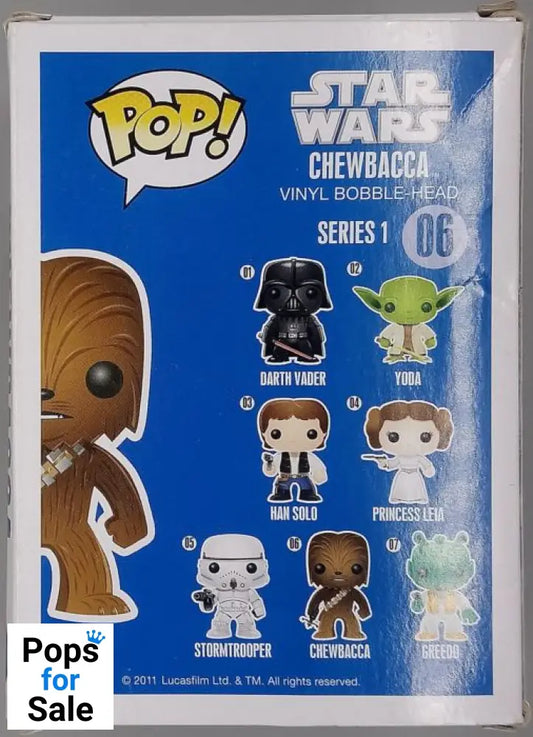 #06 Chewbacca - Star Wars - Box Damaged Funko POP