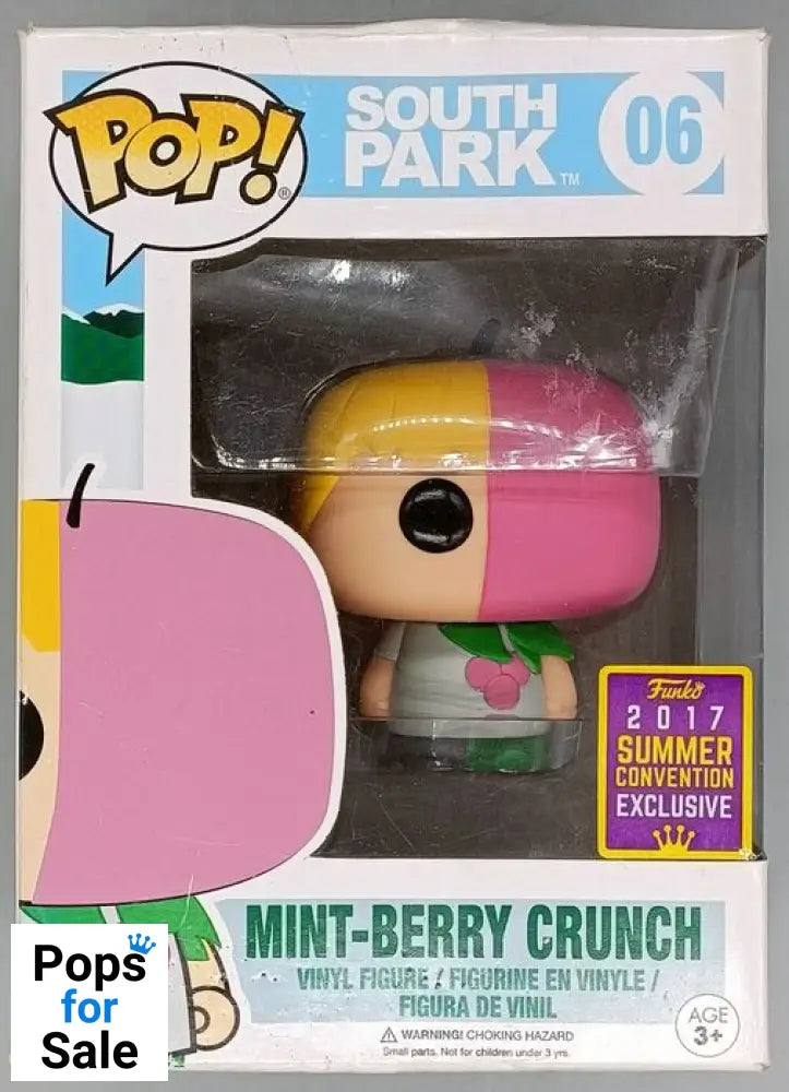 #06 Mint-Berry Crunch - South Park - 2017 Con Exc Box Damaged Funko POP - PopsforSale.co.uk