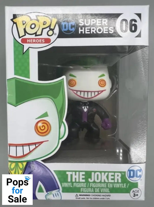#06 The Joker (Black Suit) - DC Super Heroes - Box Damaged Funko POP