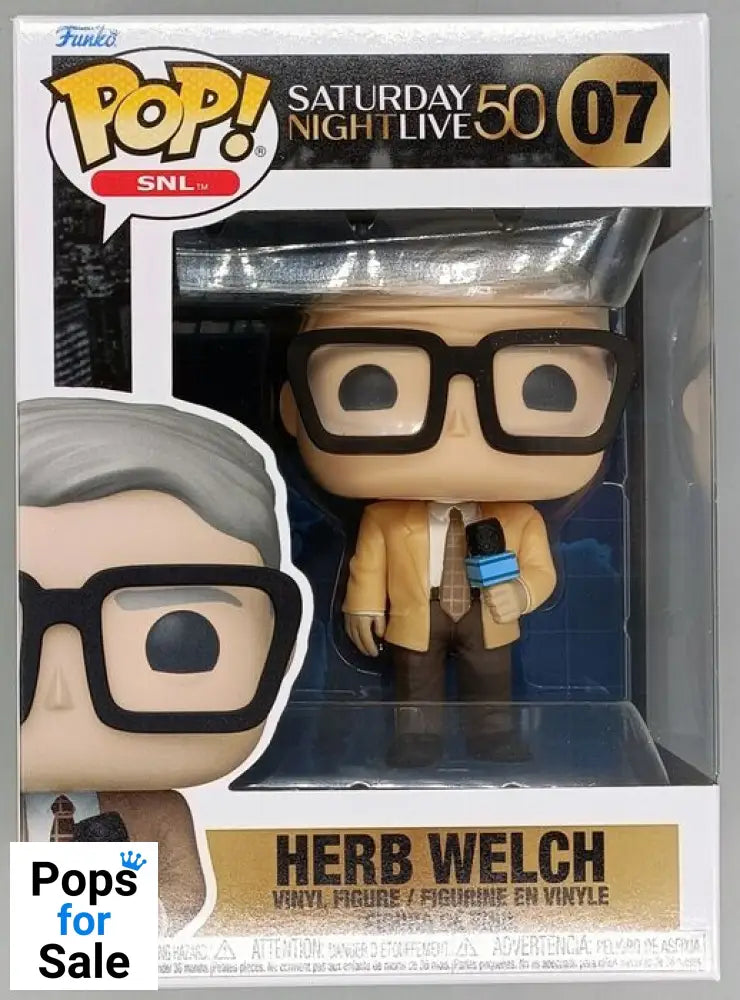 07 Herb Welch - Saturday Night Live 50 Funko POP - Brand New