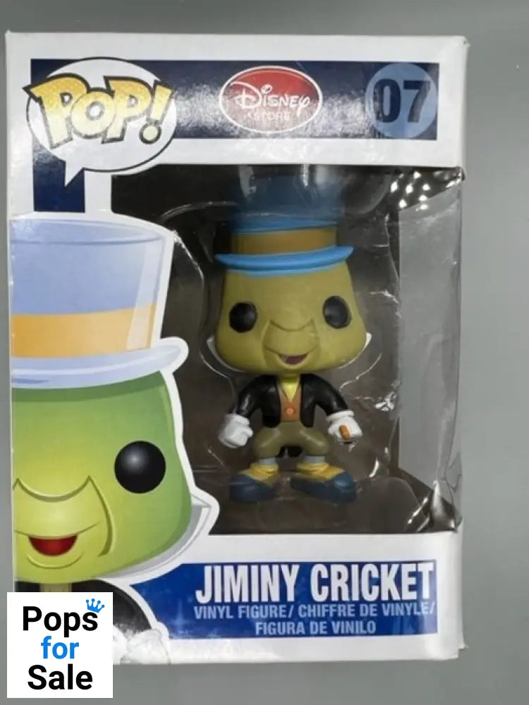 07 Jiminy Cricket - Disney Pinocchio - Box Damaged Funko POP