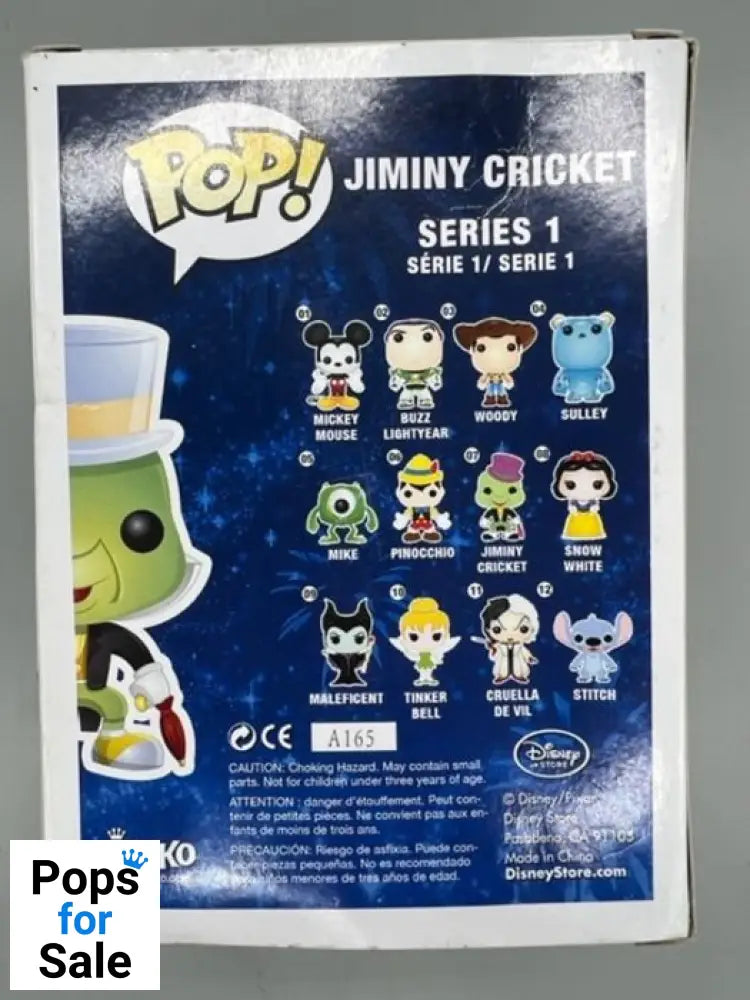 #07 Jiminy Cricket - Disney Pinocchio - Box Damaged Funko POP - PopsforSale.co.uk