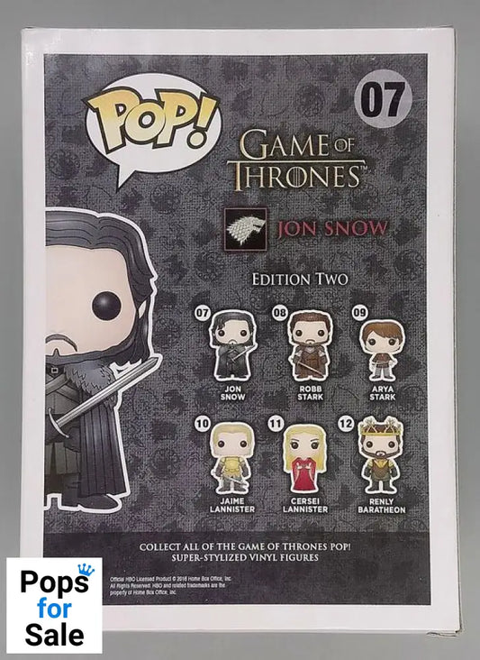 #07 Jon Snow (Bloody) - Game of Thrones Funko POP