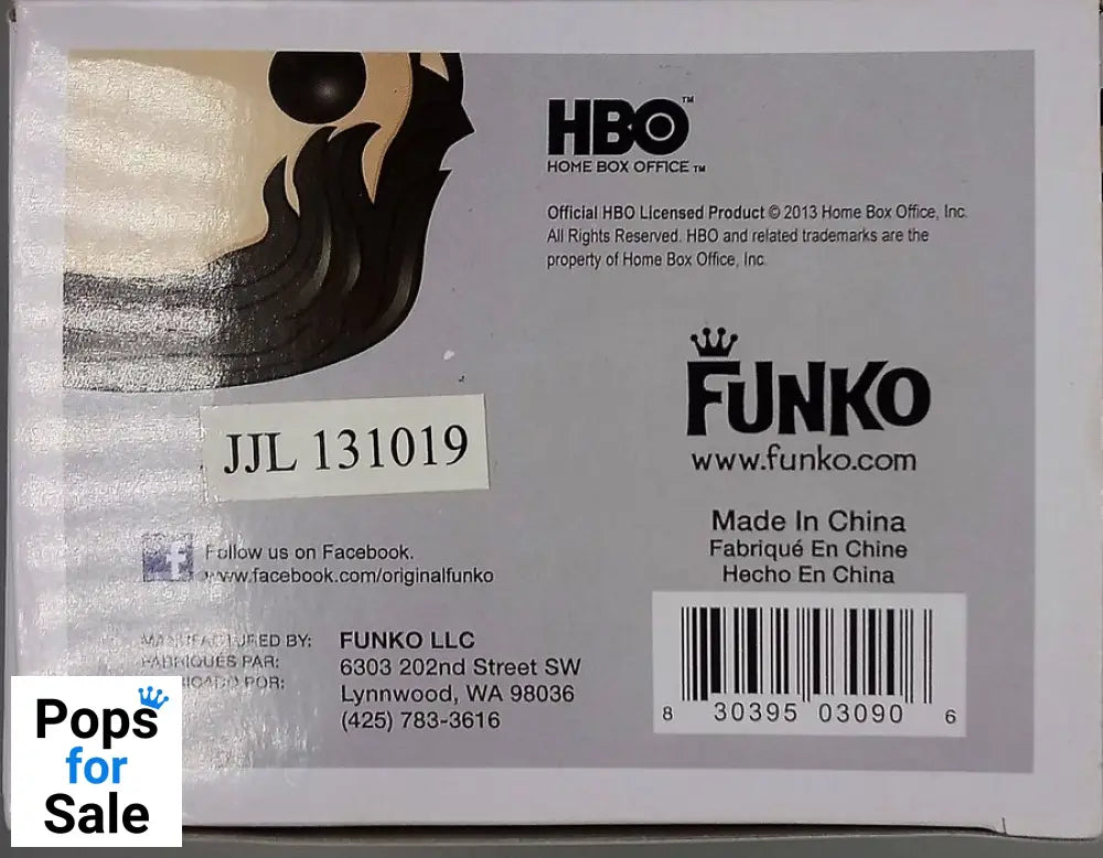 07 Jon Snow - Game of Thrones - Funko POP - Box Damaged
