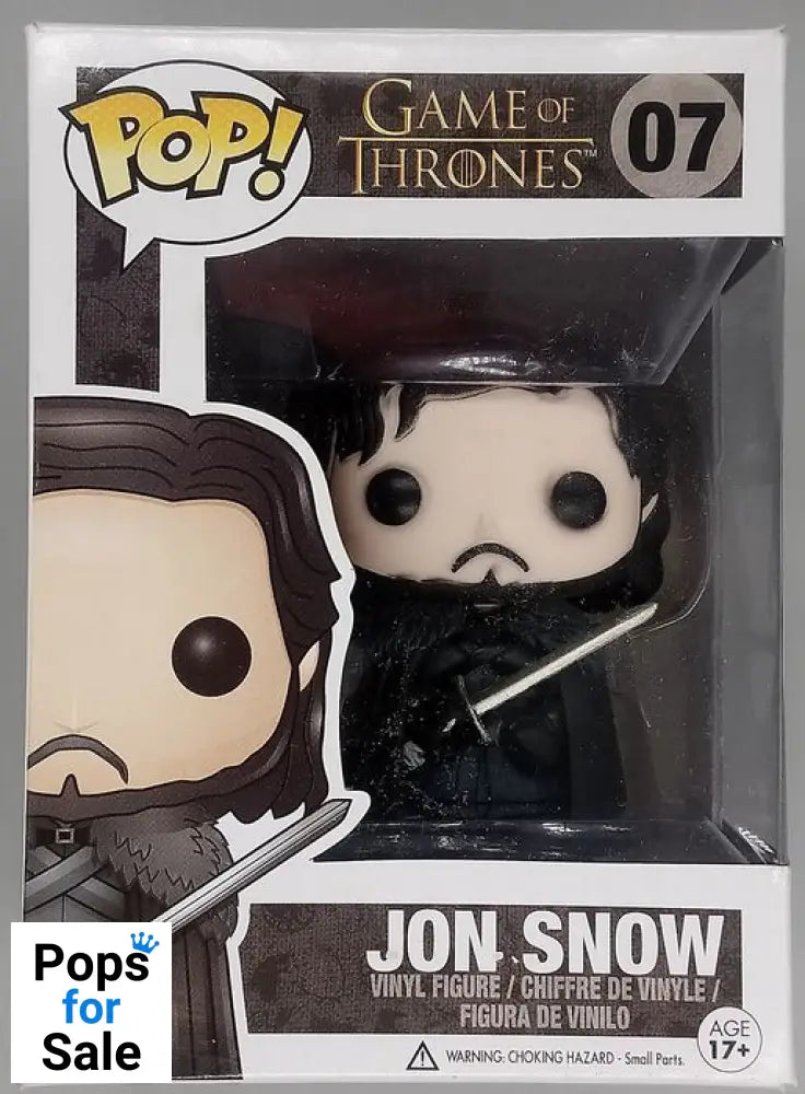 07 Jon Snow - Game of Thrones - Funko POP - Box Damaged