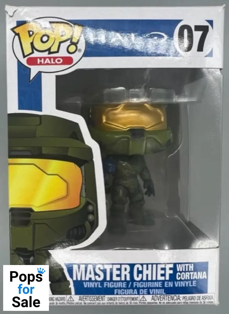 #07 Master Chief (with Cortana) - Halo - Box Damaged Funko POP - PopsforSale.co.uk