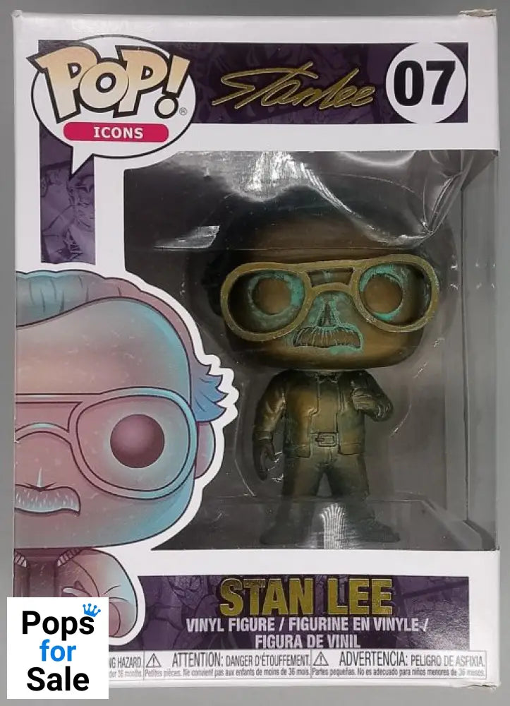 #07 Stan Lee (Patina) - Stan Lee - Box Damaged Funko POP