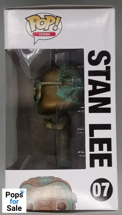 #07 Stan Lee (Patina) - Stan Lee - Box Damaged Funko POP - PopsforSale.co.uk