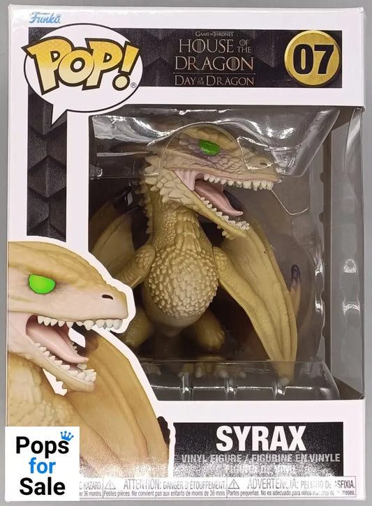 07 Syrax - House of the Dragon - 2023 Con - Funko POP - Box Damaged