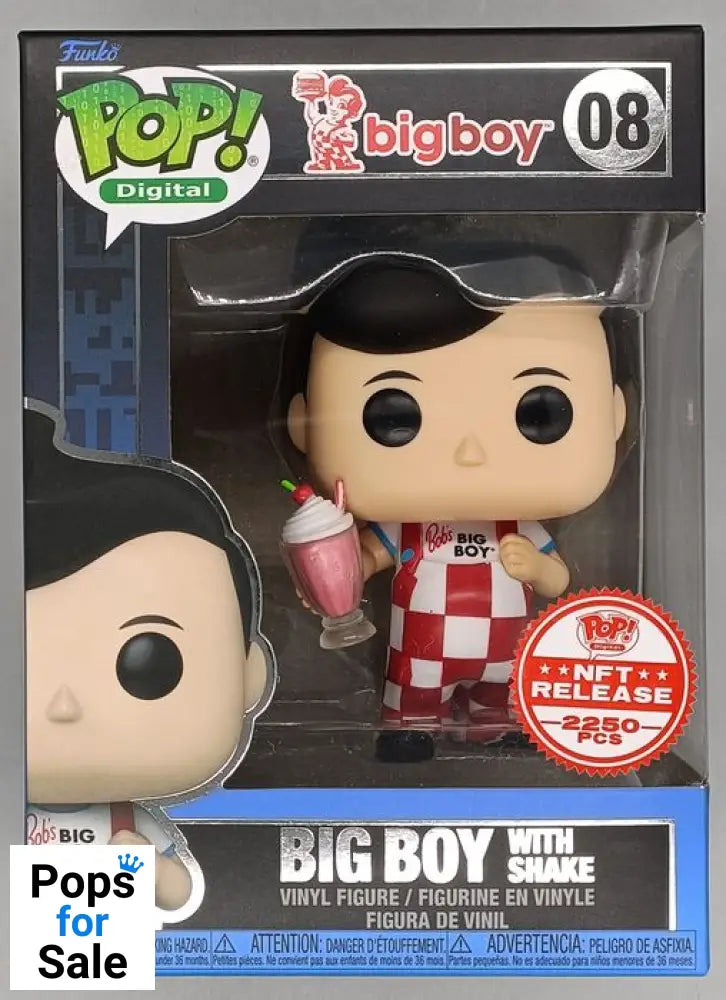 #08 Big Boy (with Shake) Digital - 2-250pc LE Funko POP - PopsforSale.co.uk