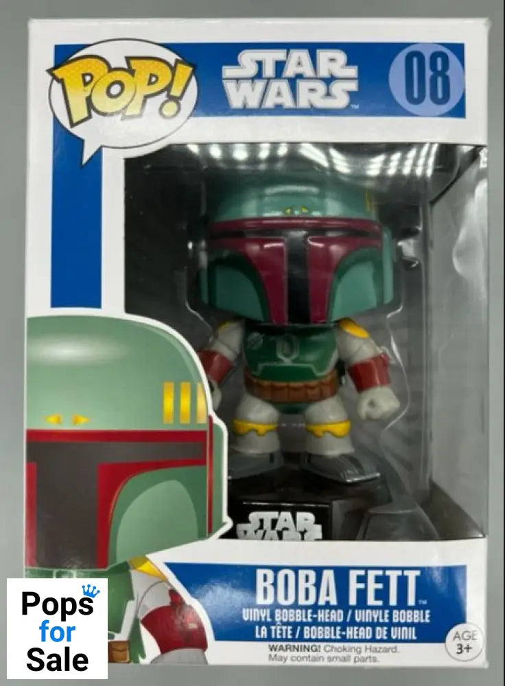 #08 Boba Fett - Star Wars - Box Damaged Funko POP - PopsforSale.co.uk