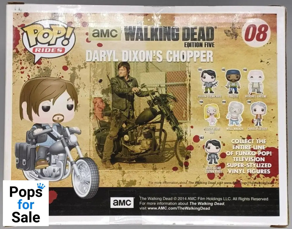 08 Daryl Dixon's Chopper - Rides - The Walking Dead - Box Damaged Funko POP