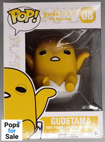 08 Gudetama - The Lazy Egg - Sanrio - Funko POP - Box Damaged