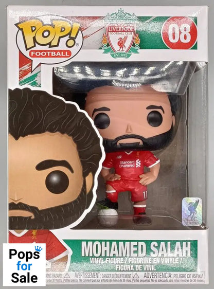 #08 Mohamed Salah - Football - Liverpool FC - Box Damaged Funko POP