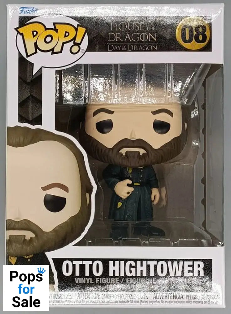 #08 Otto Hightower - House of the Dragon - Box Damaged Funko POP - PopsforSale.co.uk