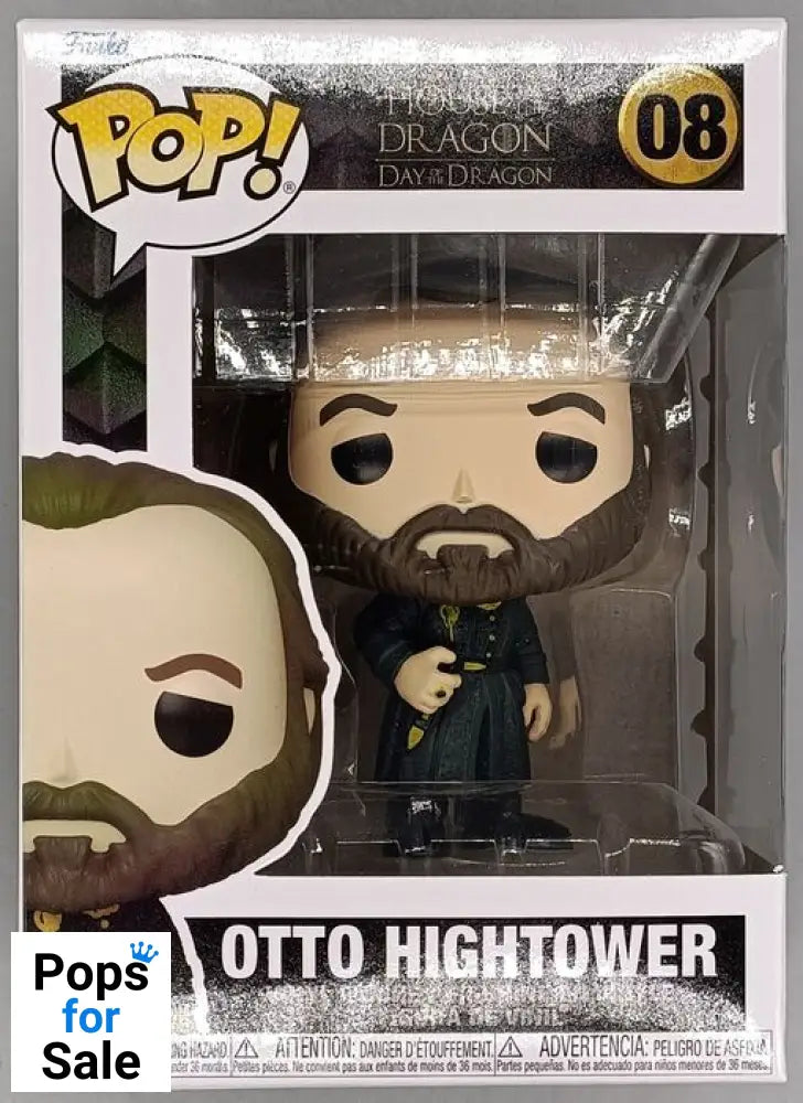 #08 Otto Hightower - House of the Dragon - Brand New Funko POP in Protector - PopsforSale.co.uk