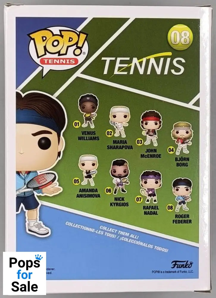 #08 Roger Federer - Tennis Funko POP - PopsforSale.co.uk